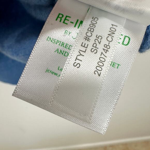 NEW J.Crew Cashmere Relaxed Crewneck Sweater Oversized Heather Twilight XXS - Picture 9 of 12